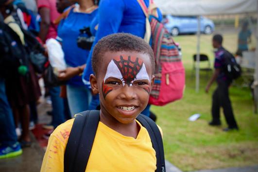 Face painting at GDSA kids fun day