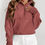 Thumbnail: Vivienne Zip Up Stand Collar Ribbed Thumbhole Slee