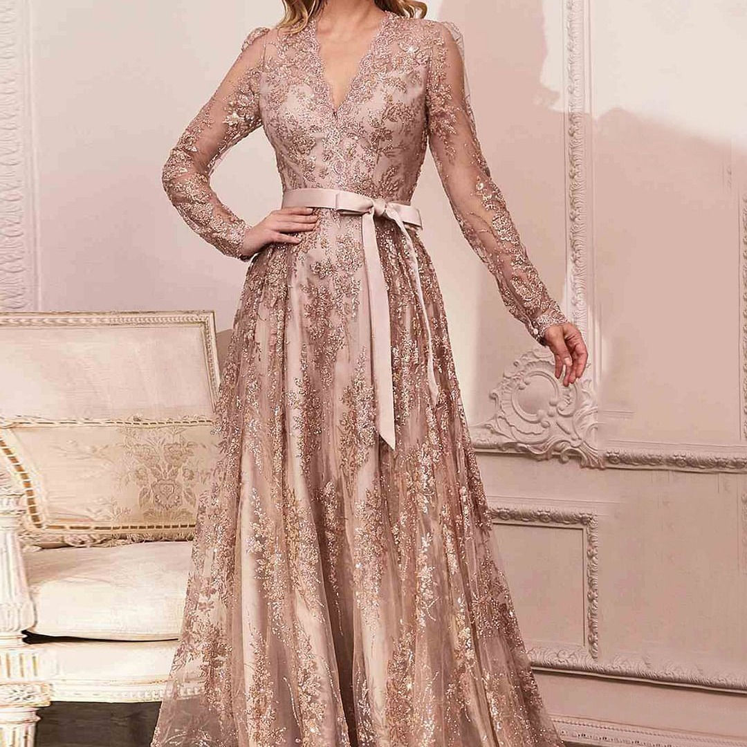copy of Tie-up Host Banquet Dress Evening Dress