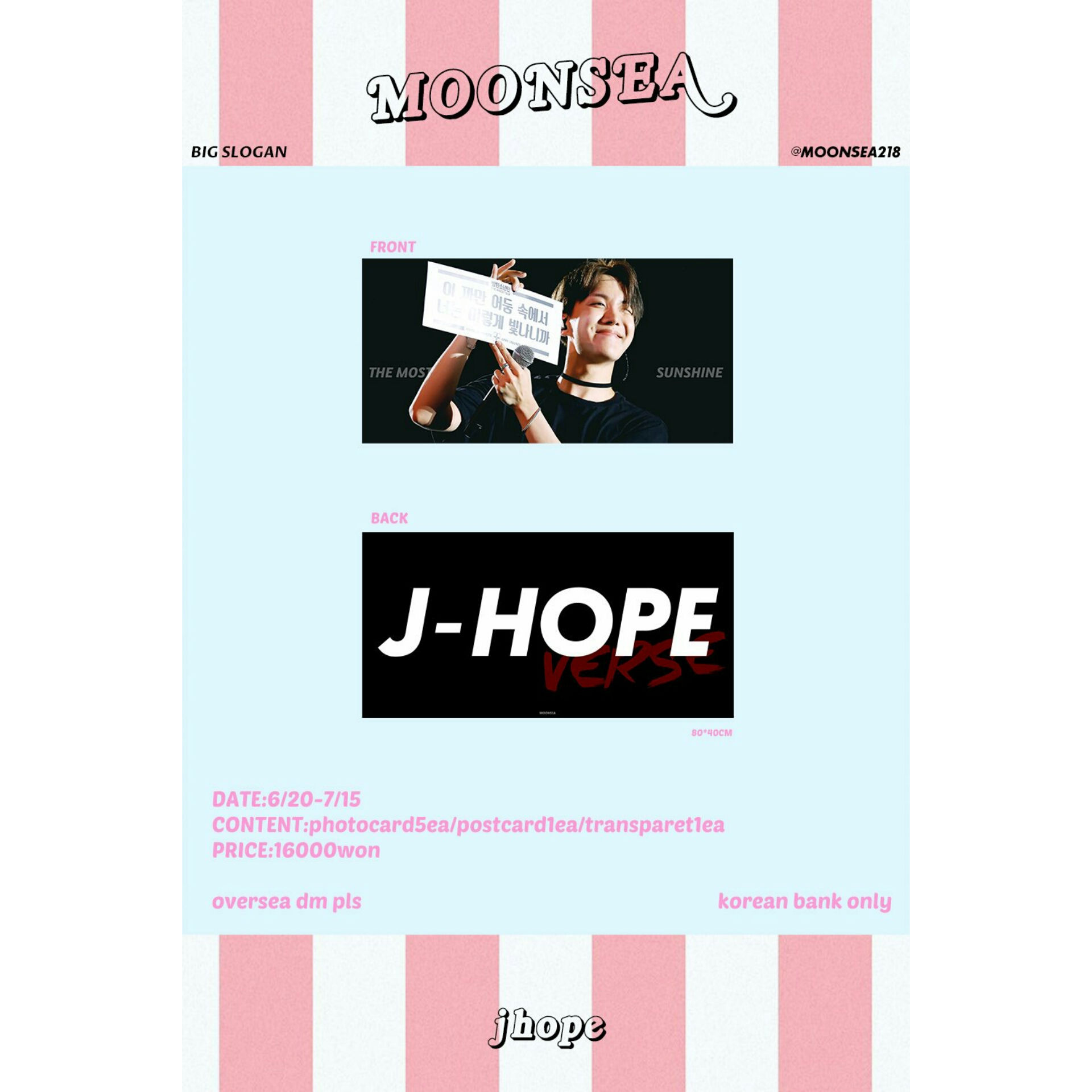 BTS J-Hope Big Slogan by @.moonsea218