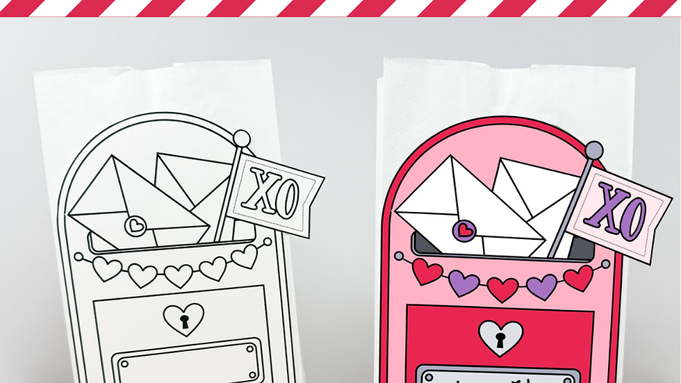 Valentine’s Day Mailbox Craft for kids.