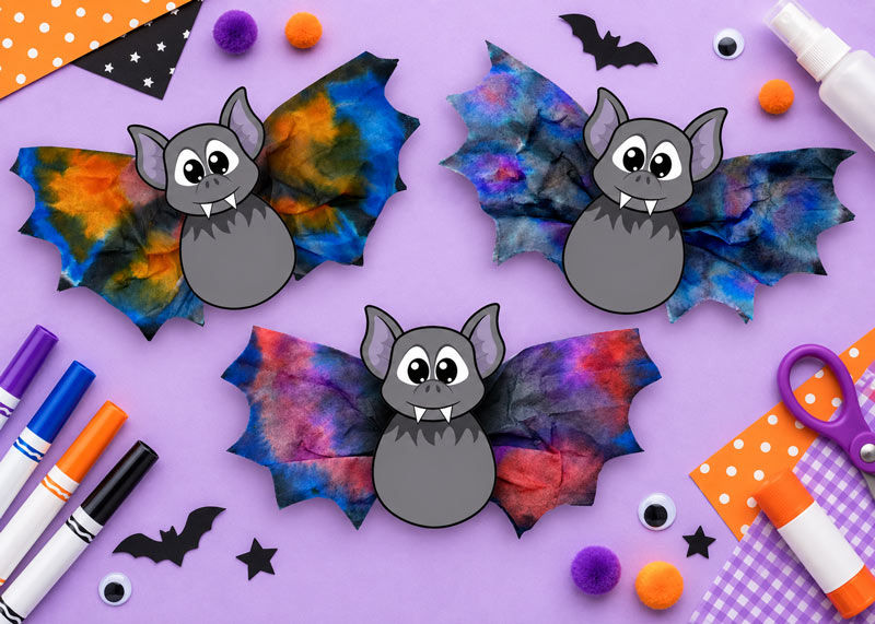 Coffee Filter Bats.
