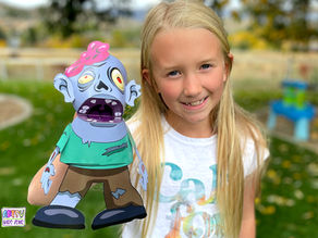Zombie Paper Puppet Craft For Kids