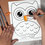 Thumbnail: Printable Owl Handprint Craft – Black & White DIY Fall & Forest Animal Activity