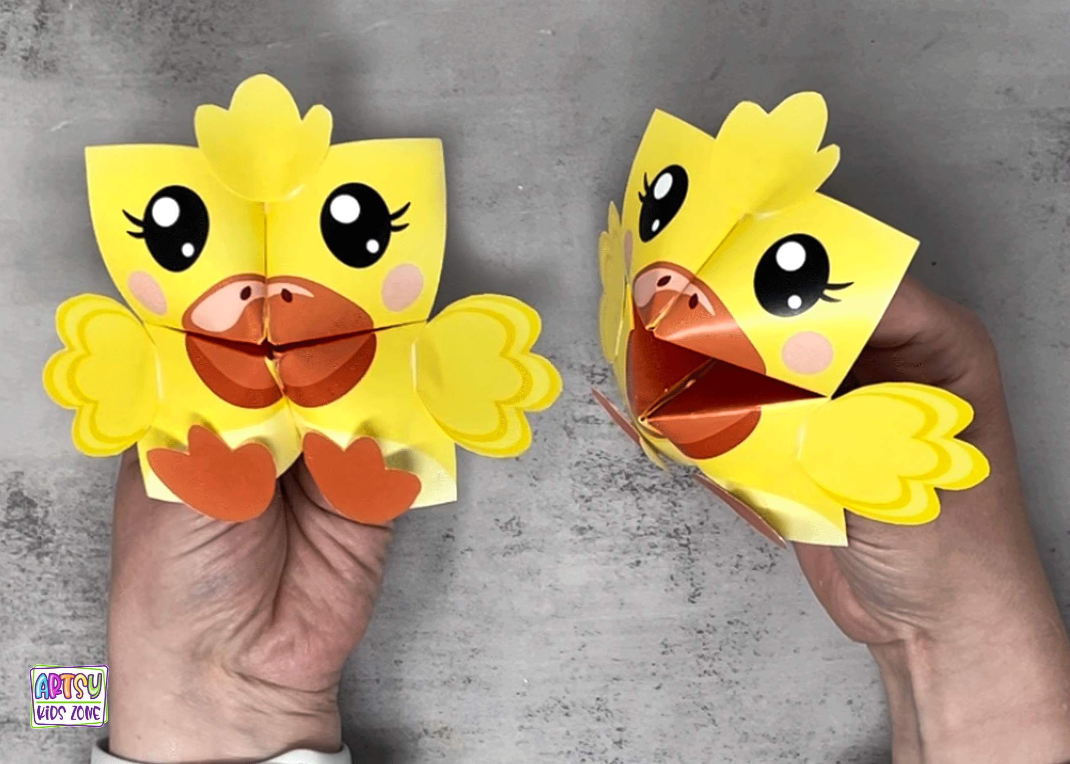 Easter Chick Origami