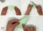 Last folds on the butterflies.