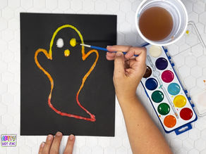 Raised Salt Painting: A Halloween Craft For Kids