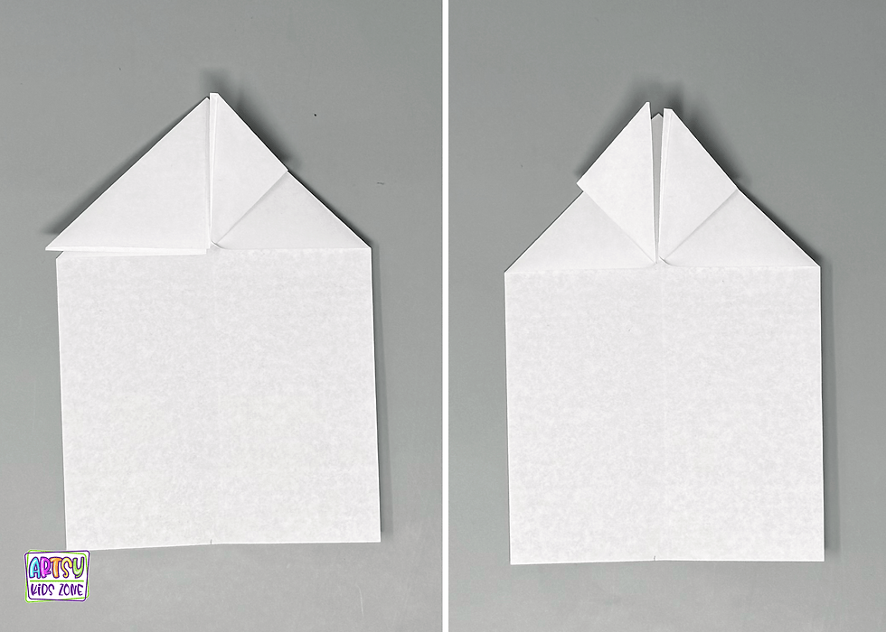 Folding triangle.