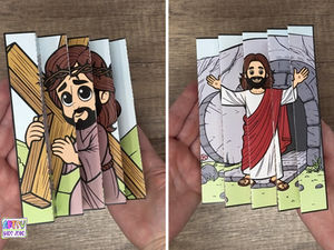 Religious Easter Agamograph Completed Art Project.