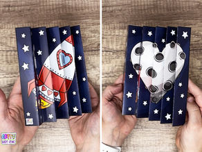 Space Themed Valentine's Day Agamograph Template