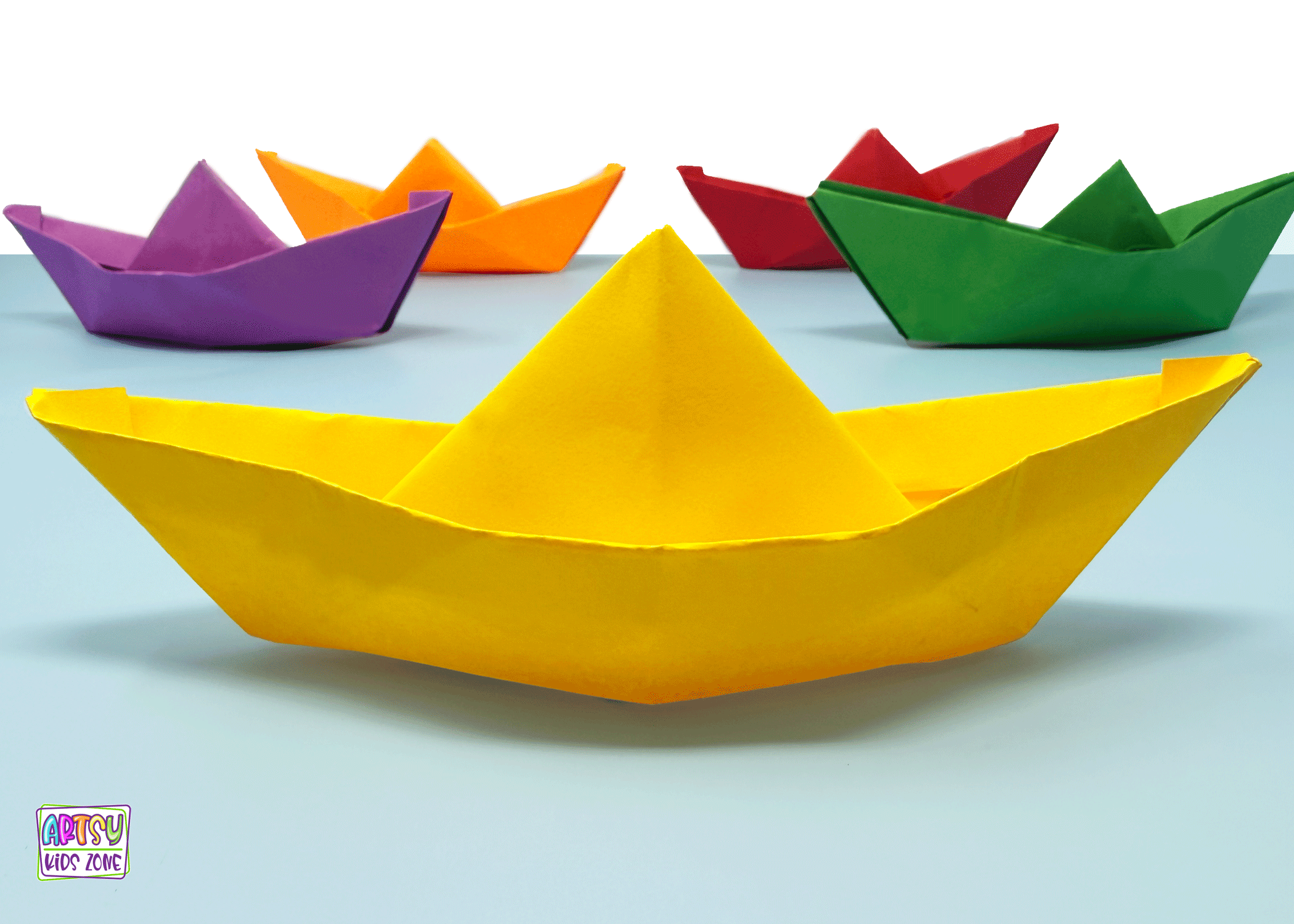 Easy boat origami tutorial.