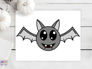 Completed Bat Drawing.