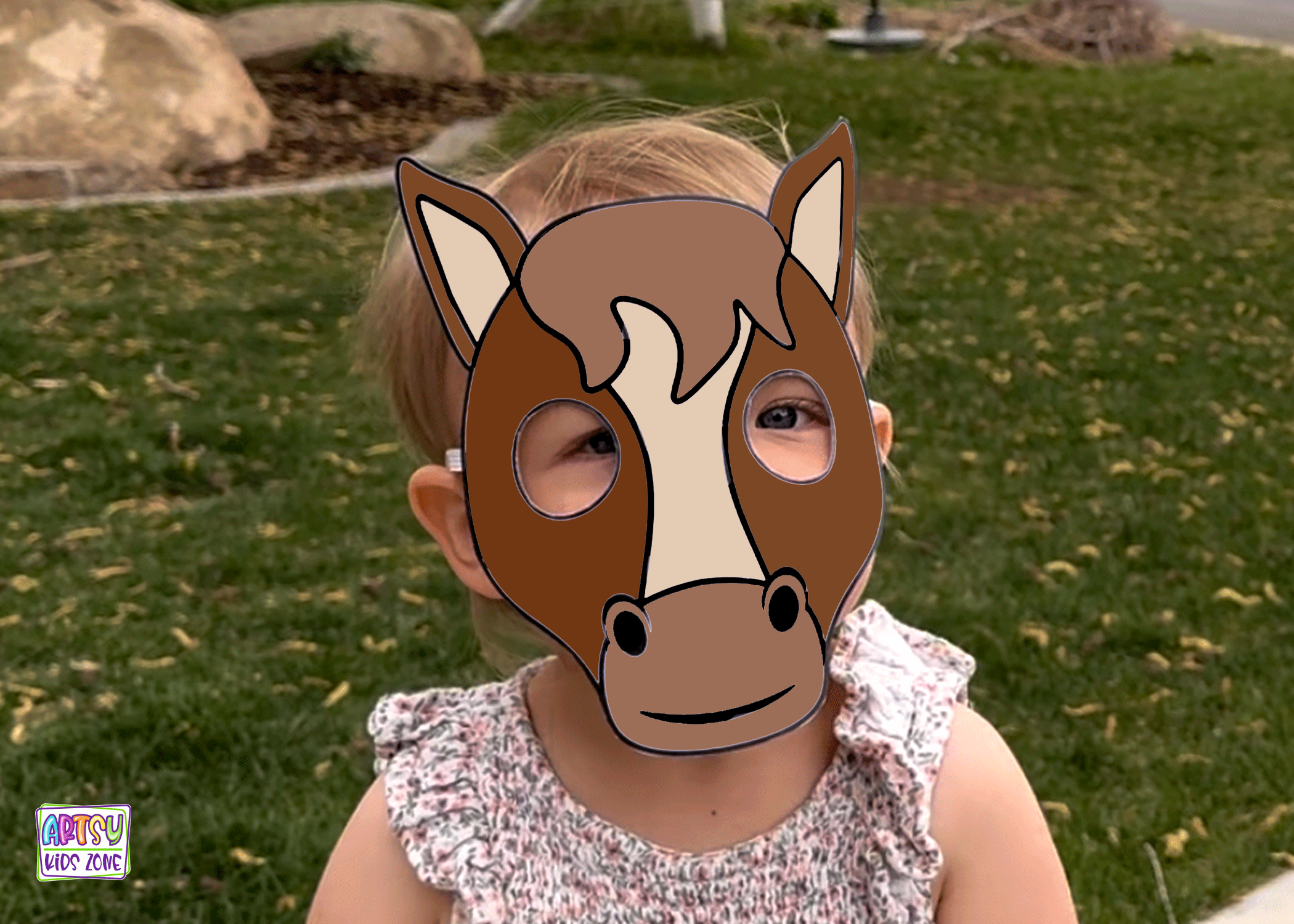 Printable Horse Mask