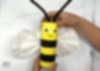 Example of attaching the antennas to the bumble bee craft.