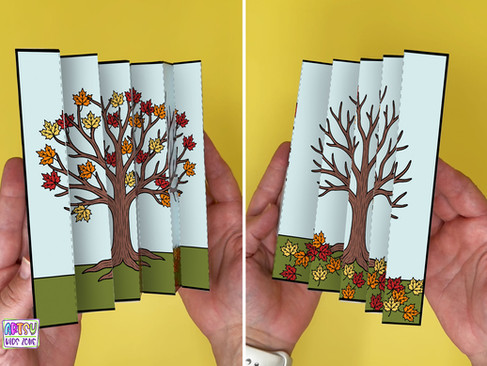 Optical illusion craft for kids.