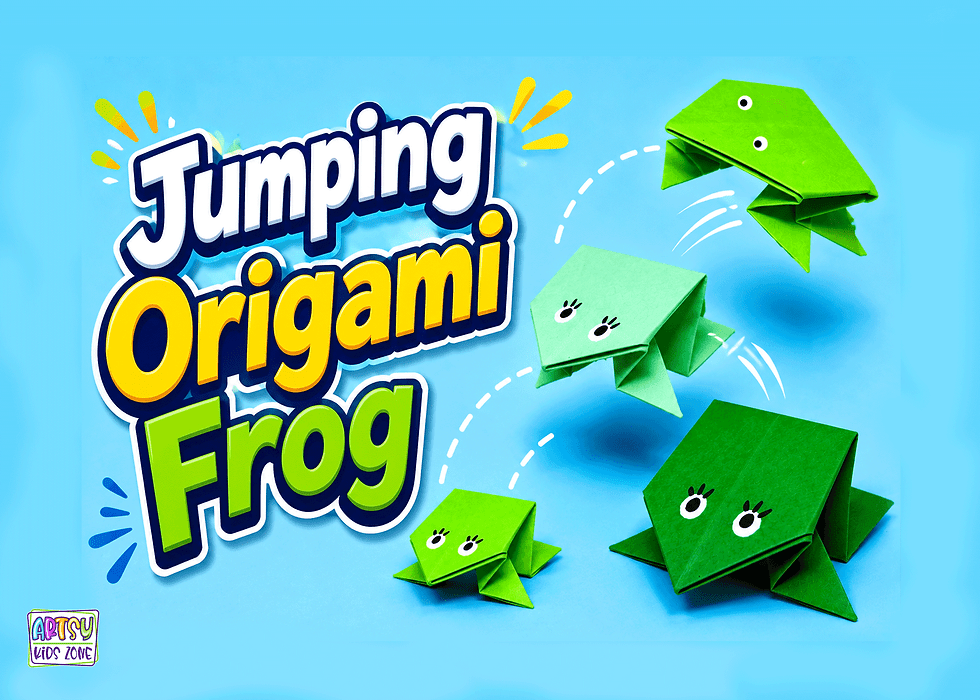 Jumping Origami Frog