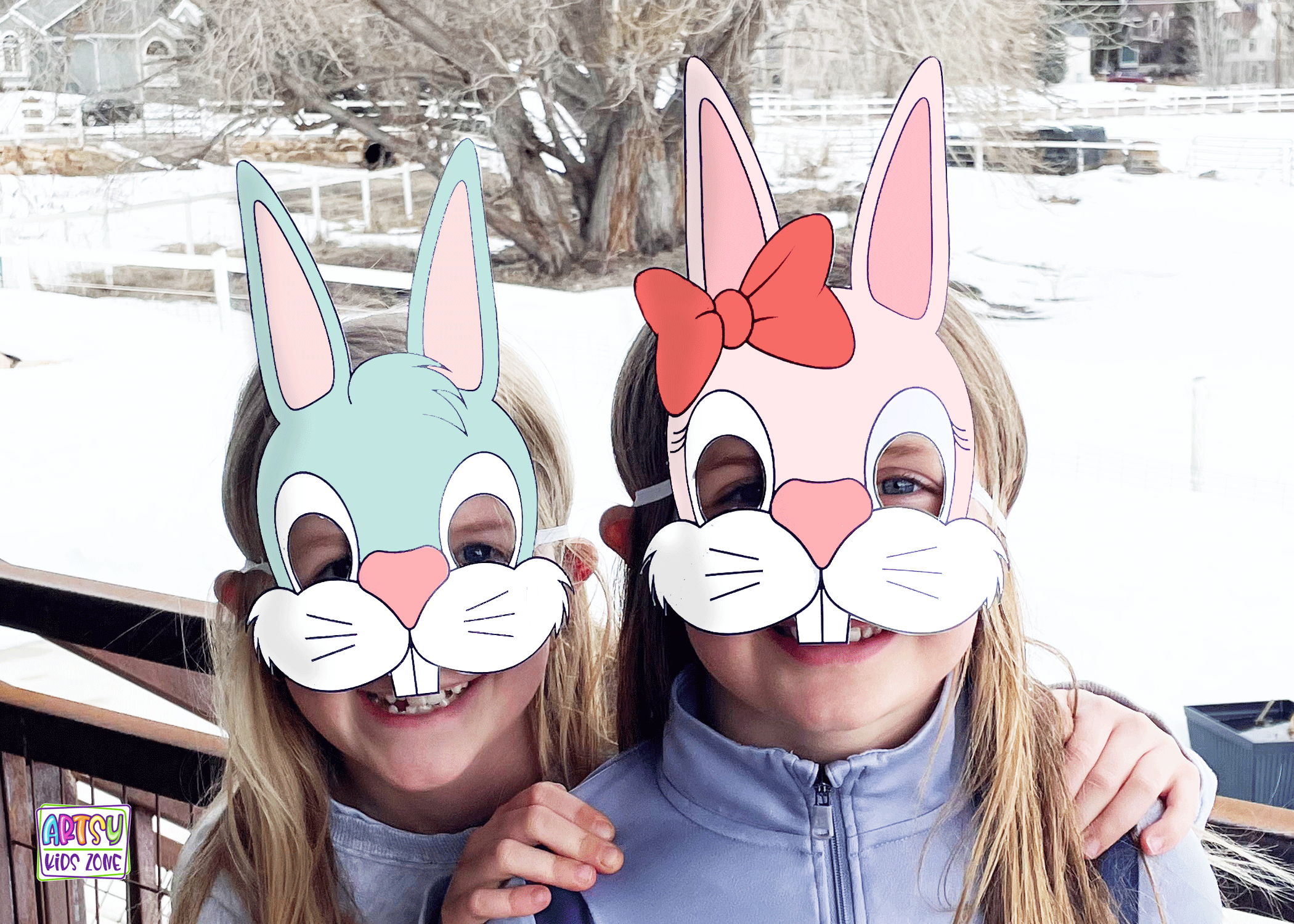 Printable Bunny Mask