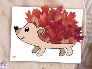Hedgehog Fall Craft For Kids.