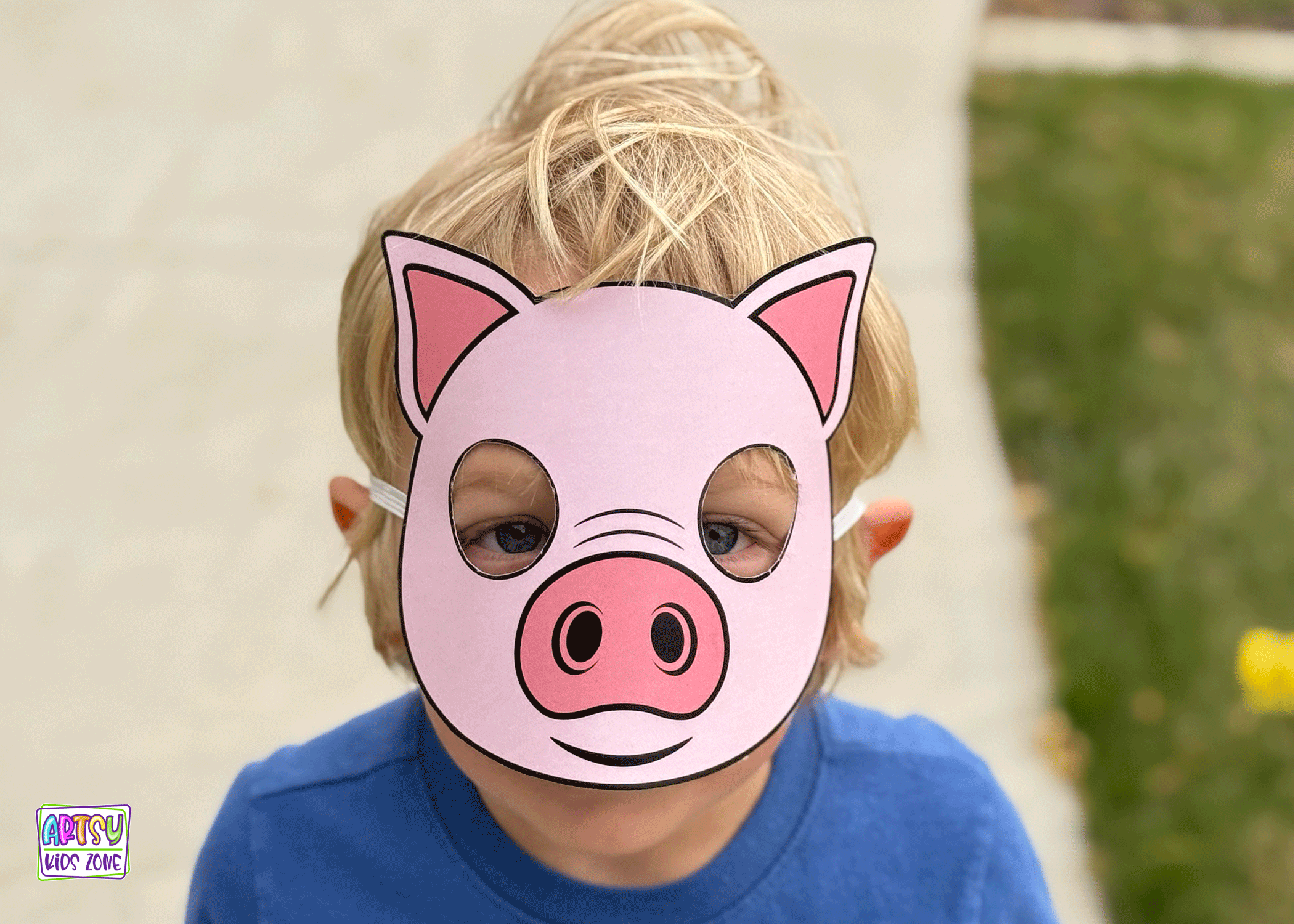 Printable Pig Mask.