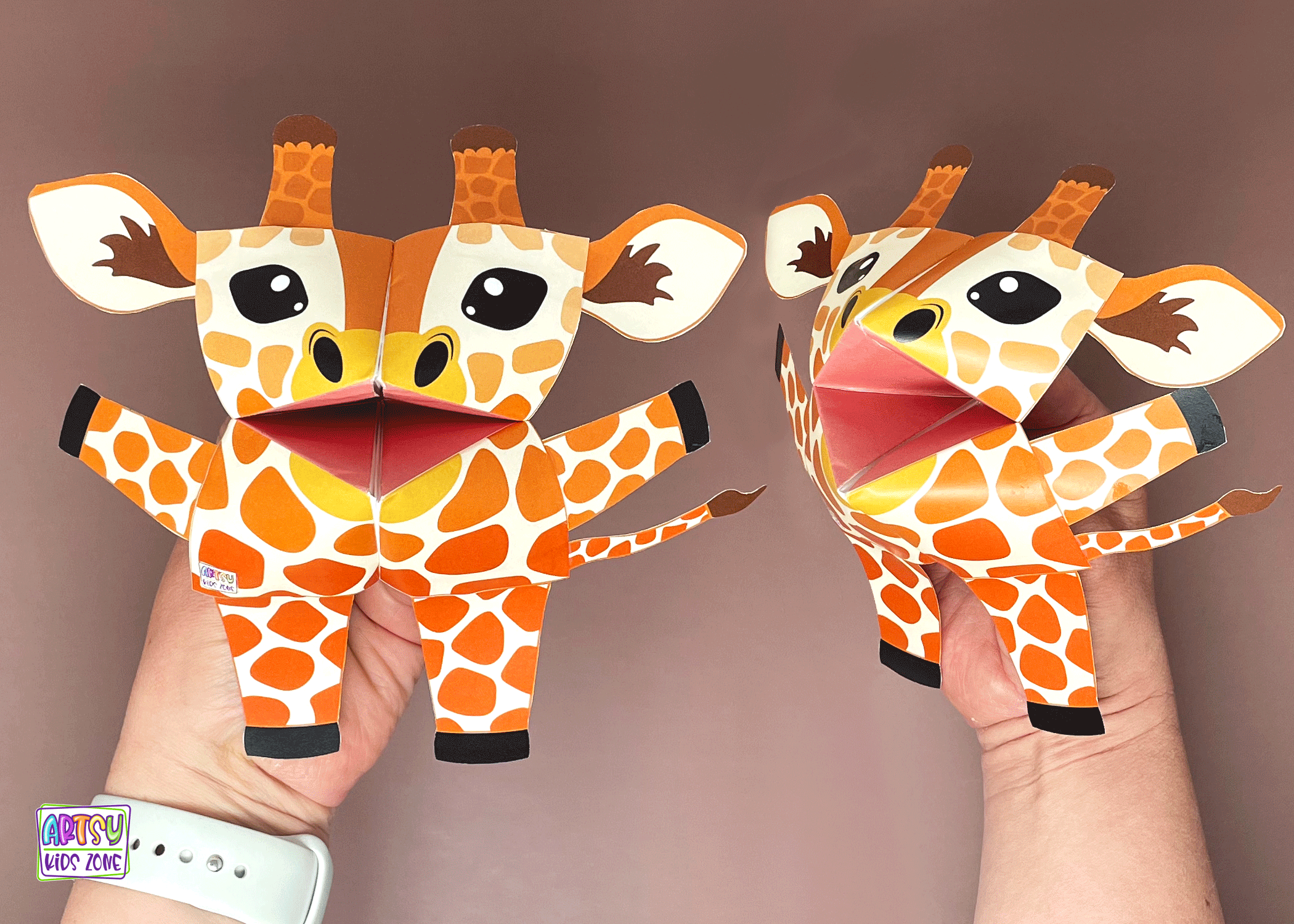 Giraffe Cootie Catcher.