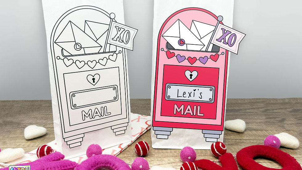 Valentine’s Day Mailbox Craft for Kids.