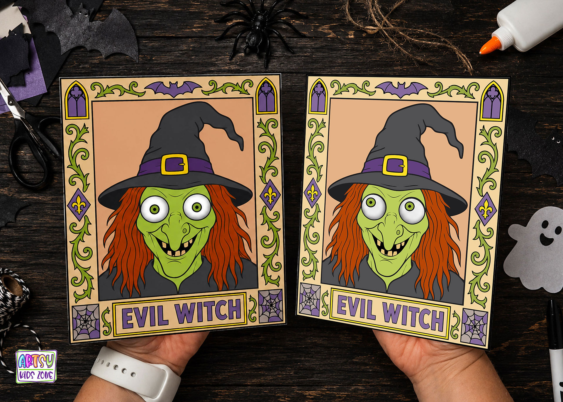 Moving Eyes Witch Craft for kids.