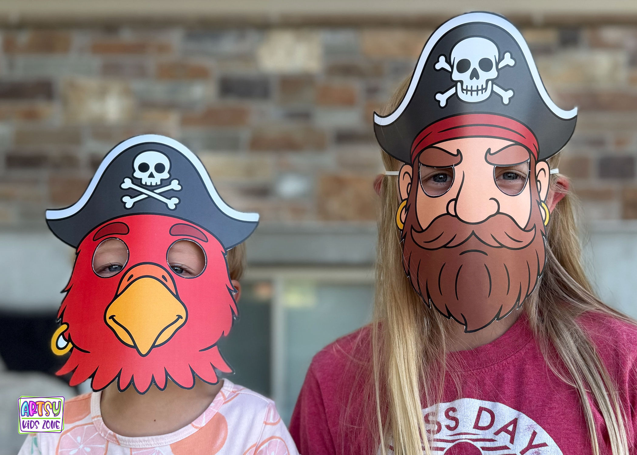 Printable Pirate Mask Templates – Full Color DIY Craft for Kids