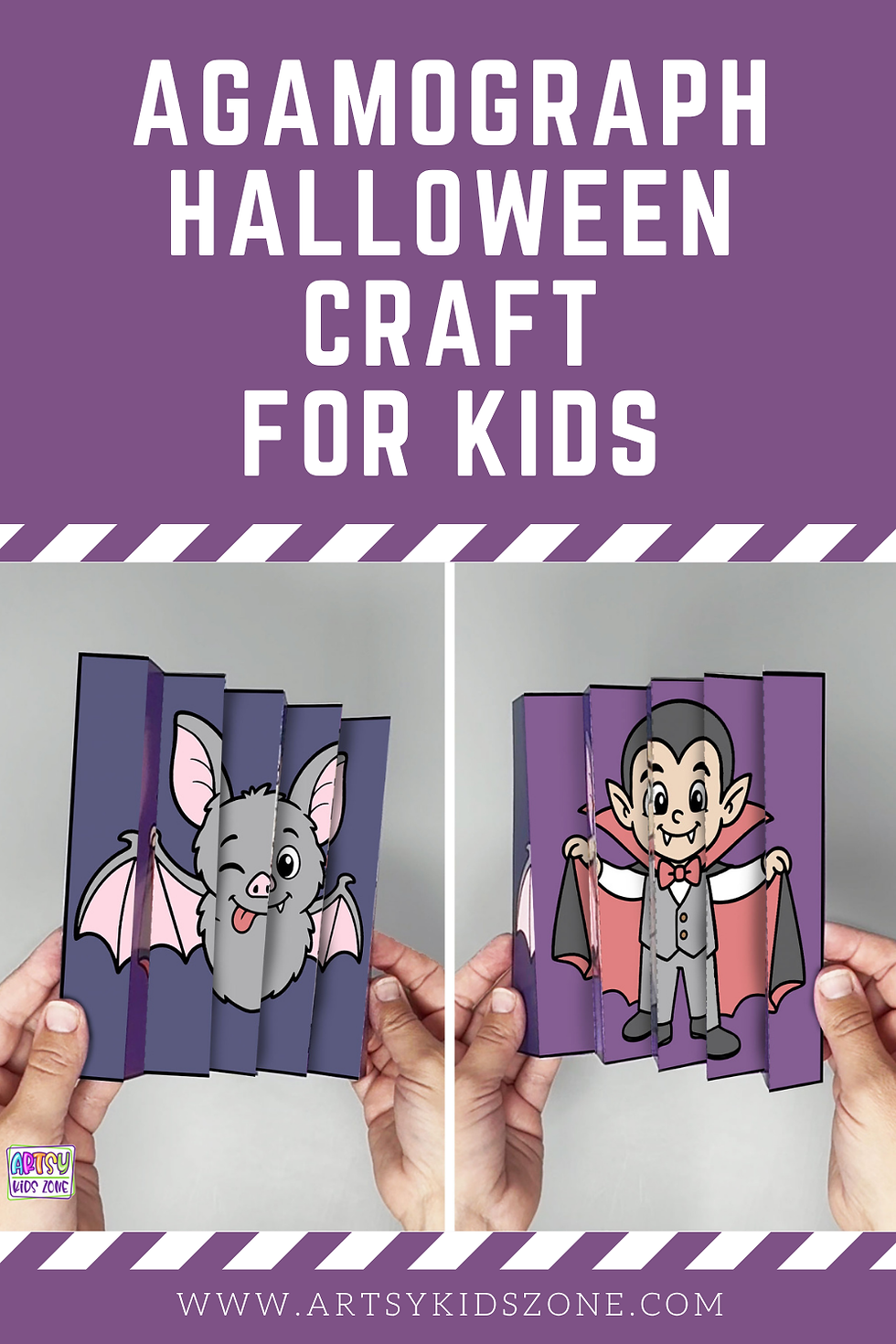 Halloween agamograph craft for kids.