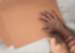 How to trace handprint on paper.