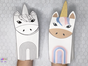 Unicorn Paper Bag Puppet