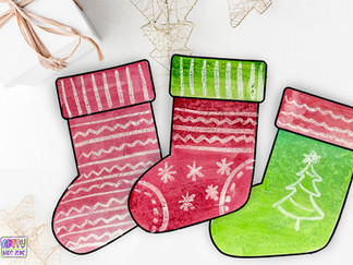 Crayon Relief Stocking Craft
