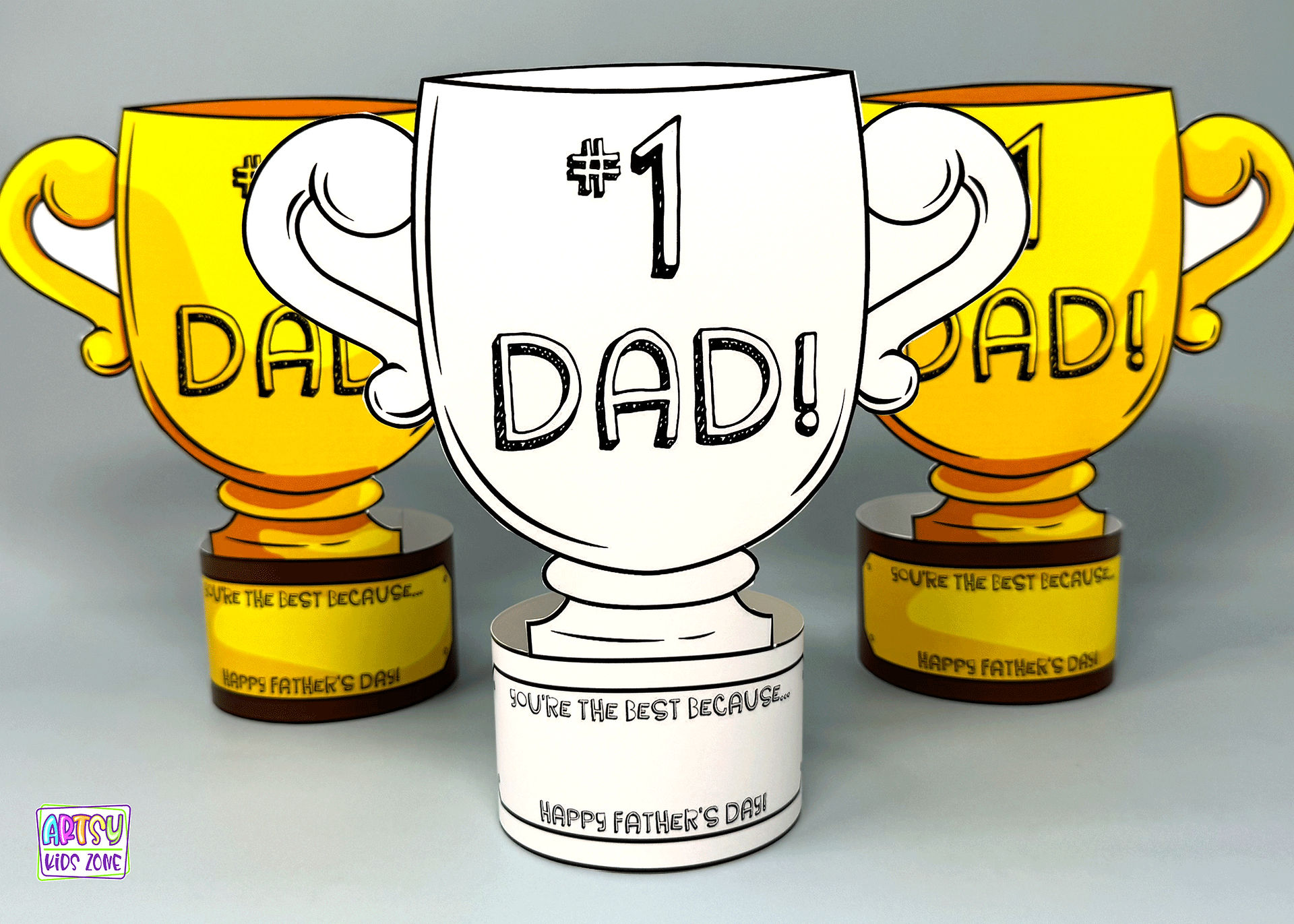 Printable Father's Day Trophy