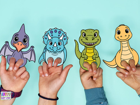 Dino Finger Puppets.