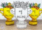 Example of completed Mother's Day Trophy.