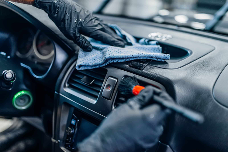 interior dashboard car detailing