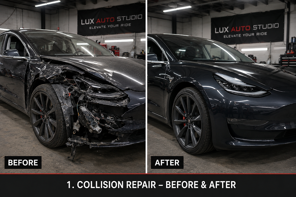 Lux Auto Studio_ tesla collision repair