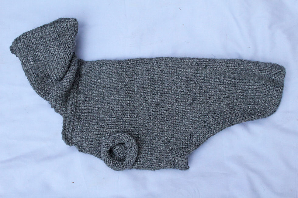 Thumbnail: Knitted jumper with hood