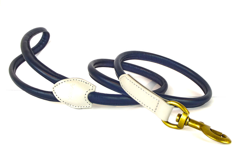 Thumbnail: Kera Blue Rolled Leather Set