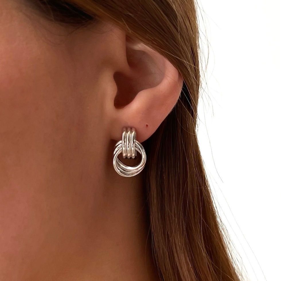 Miniatura: ORECCHINI CLAIRE SILVER