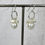 Thumbnail: Silver and Oval Pearl Fringe Earrings