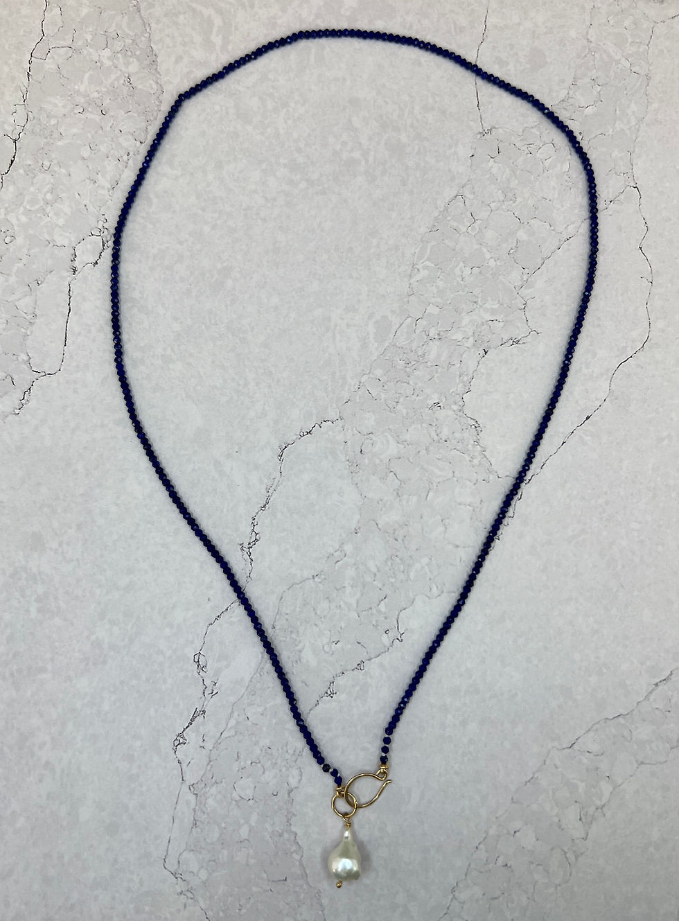 Thumbnail: Lapis Lazuli Wrap Bracelet/Necklace