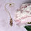 Thumbnail: Pink Tourmaline and Pearl Cluster Necklace