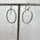 Thumbnail: Matte Silver Single Ovals Earring