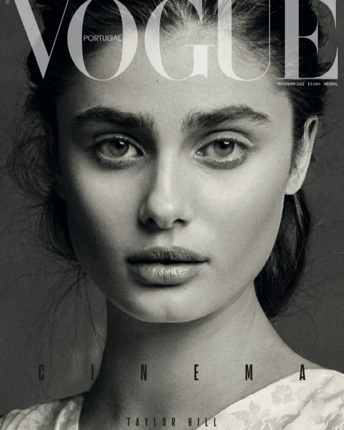 Taylor Hill on the cover of Vogue