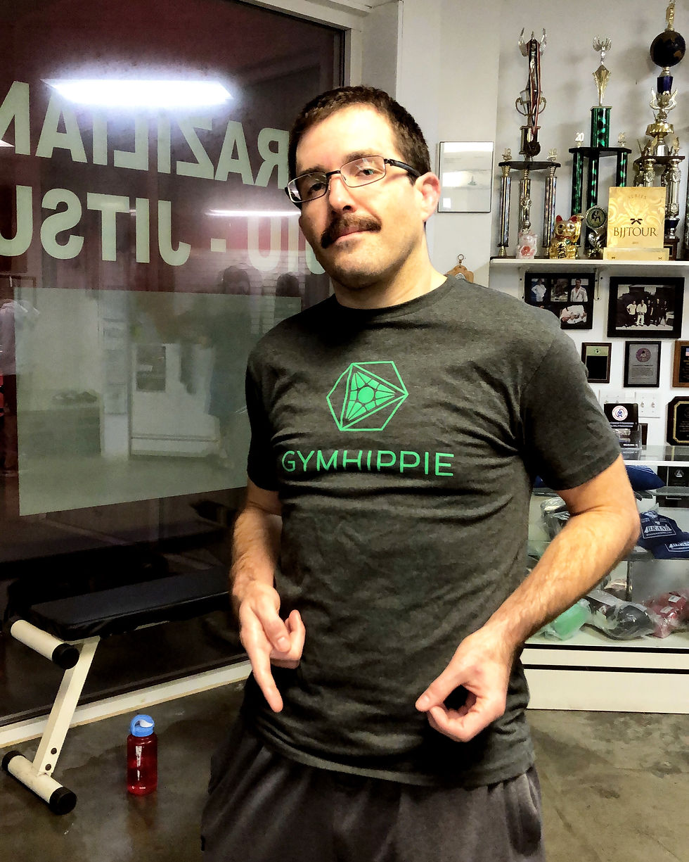Thumbnail: GYMHIPPIE Logo Charcoal Crew Neck