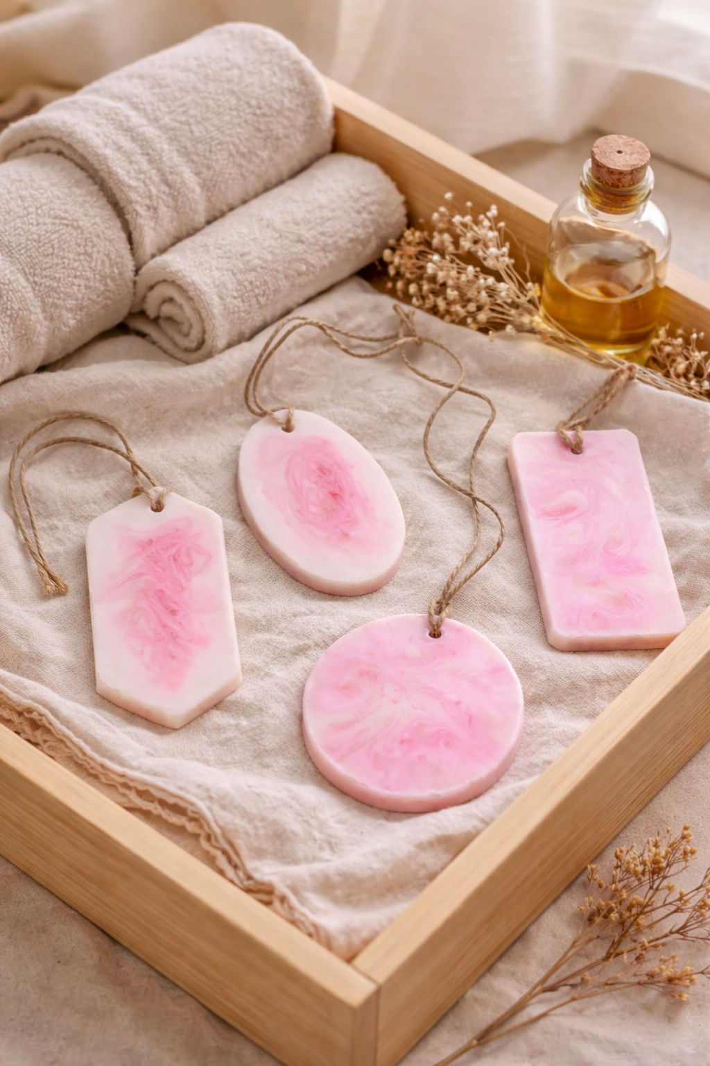Pink & White Aroma Wax Tablets
