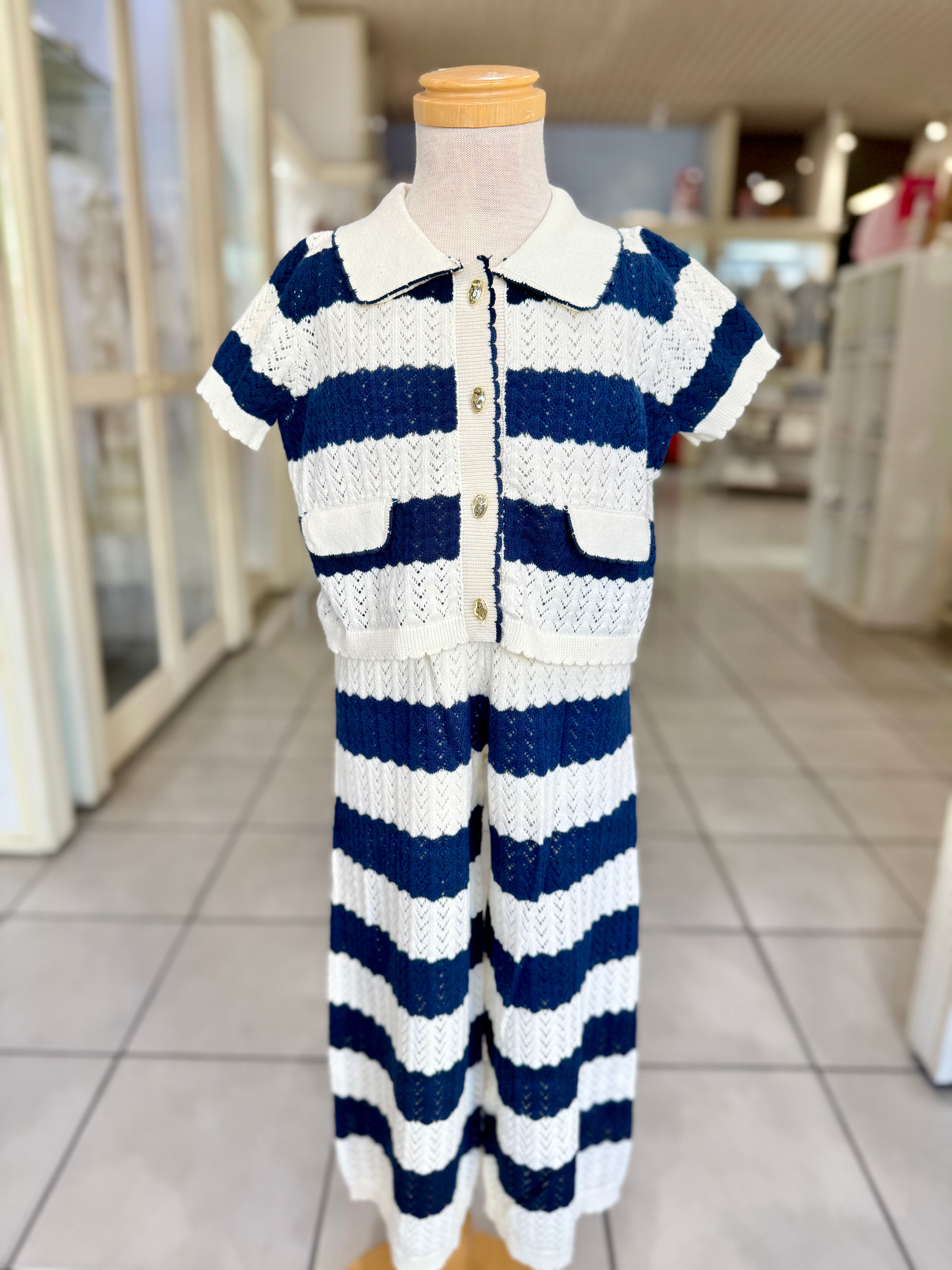 Knit Stripes Set