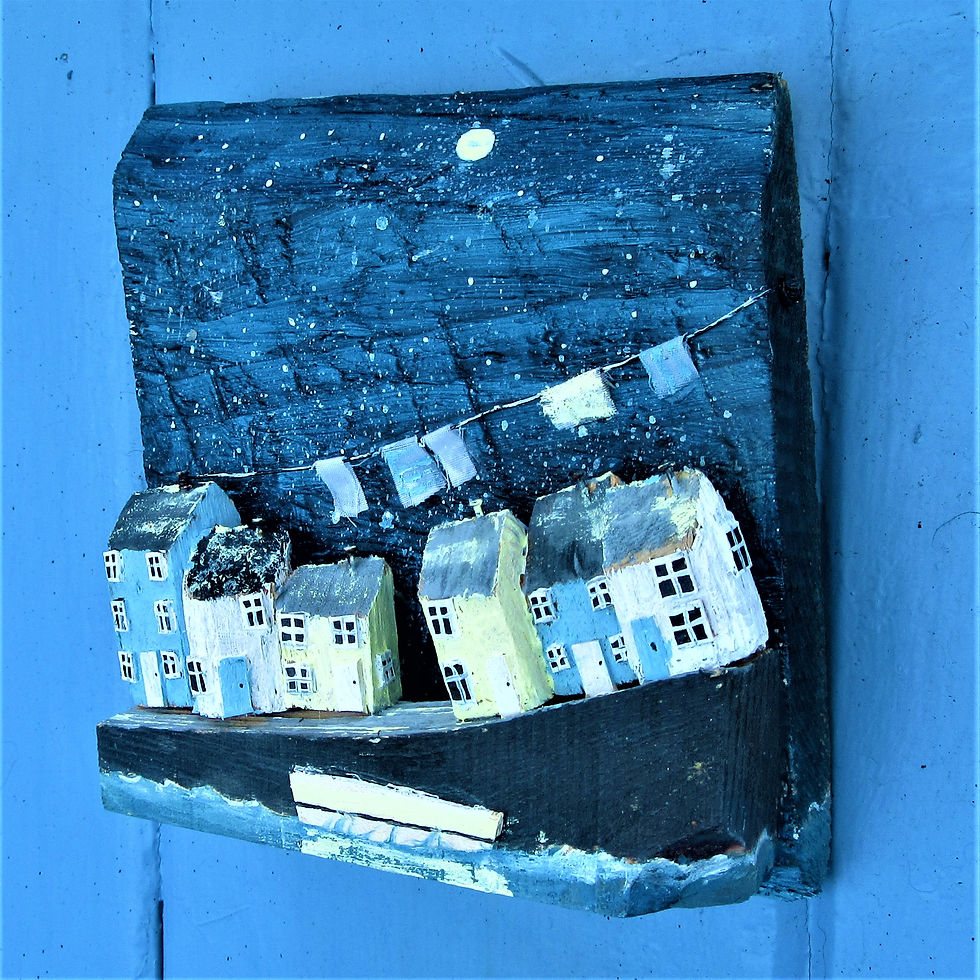 Thumbnail: Driftwood Moonlit Houses