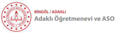 Adaklı Öğretmen Evi ve ASO logosu, Bingöl/Adaklı