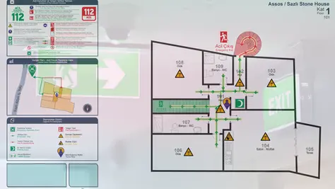 Çanakkale Günlük Kiralık Villa Acil Durum Planı Krokisi